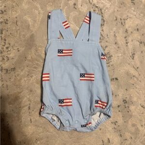 Patriotic Blue Kids One Piece